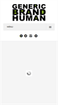 Mobile Screenshot of genericbrandhuman.com